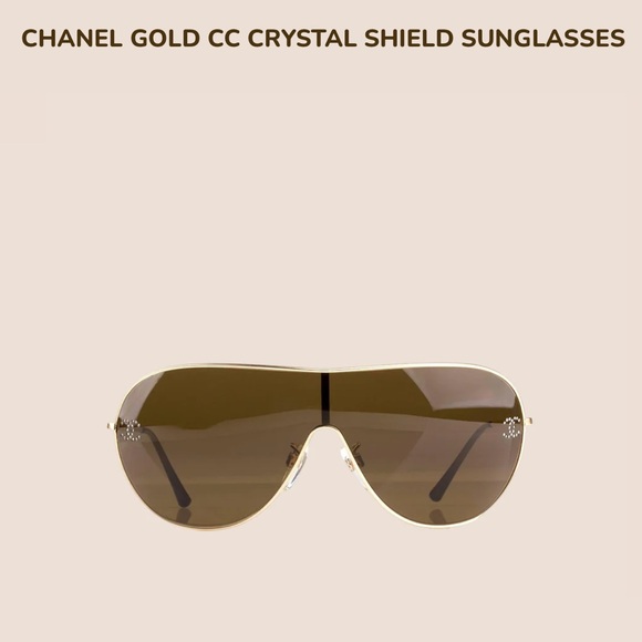 Chanel crystal CC shield sunglasses - Picture 2 of 13